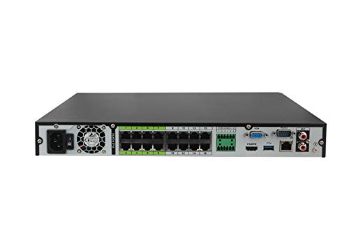 NVR 16Channel 1U 16PoE 4K&H.265 Pro Network Video Recorder ,Max 320 Mbps Incoming Bandwidth , NVR5216-16P-4KS2E