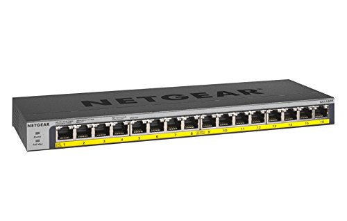 Gigabit Ethernet Unmanaged PoE Switch 16 port